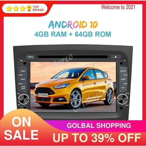 Car DVD Player Android 10 Car Radio GPS Navigation for FIAT DOBLO 2016 2017 2018 Auto Stereo radio Multimedia player head unit