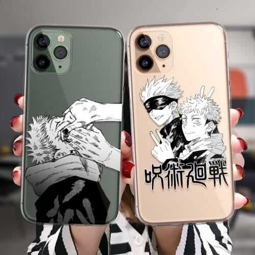 Phone Cases For iPhone 12 11 Pro XS Max 6 6S 8 7 Plus X XR 5S SE 2020 12Mini Japan Anime Jujutsu Kaisen Soft TPU Silicone Cover