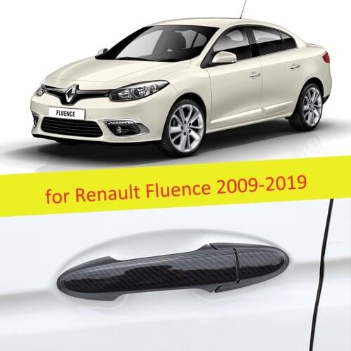 For Renault Fluence 2009 2010 2011 2012 2013 2014 2015 2016 2017 2018 2019 Samsung SM3 Carbon Fiber Door Handle Cover Accessorie
