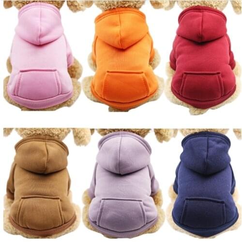 Dog Hoodies Pet Clothes For Dogs Coat Jackets Cotton Dog Clothes Puppy Pet Overalls For Dogs Costume Cat Clothing Pets Outfits