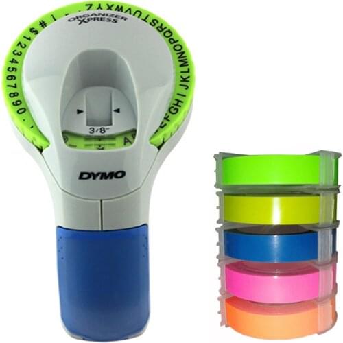 Dymo 12965 3D Embossing Manual Label Maker Dumo12965 Label Printers for 9mm 3D Embossing Label Tapes