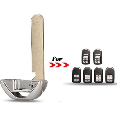 Jingyuqin Remote Car Key Blade Fob For Honda Accord Odysee Civic HR-V 2016-2018 Emergency Insert Key Replacement