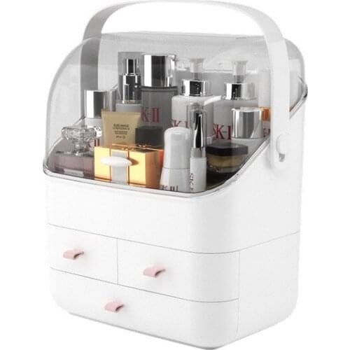 Cosmetic Storage Box Makeup Organizer Drawer Large Capacity Jewelry Nail Polish Makeup Container Portable Cosmetic Organizer Box