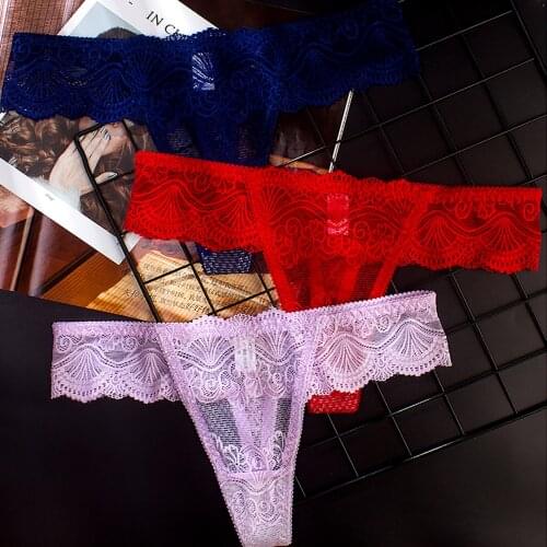 Lace Thongs Panties Womens Sexy Lingerie Transparent Hollow Out Low-Rise Seamless Briefs Thong Underwear нижнее белье для секса