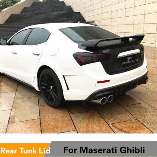 Carbon Fiber Rear Trunk Cover Boot Lid For Porsche Macan Standard 2014 2015 2016