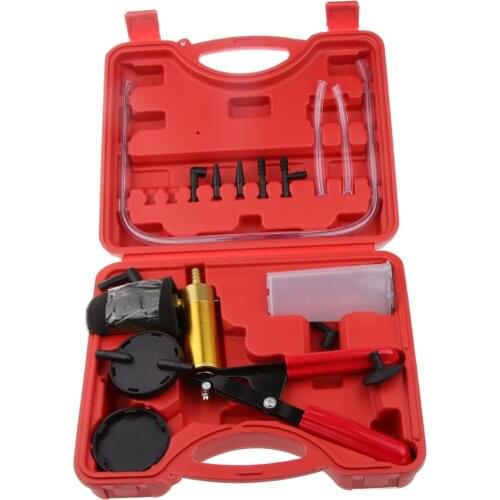 Brake Bleeder Kit Manual Vacuum Bleeding Brake Fluid Bleeder Tools Hand Held Vacuum Pump Set Car Motorcycle Pressure Garage