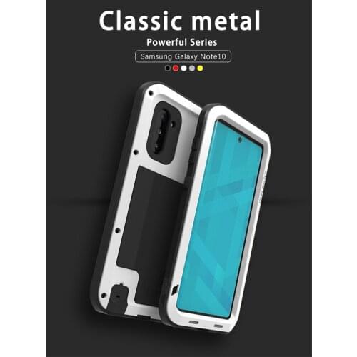 Original Love Mei Powerful Case For Samsung Galaxy Note 10 /Galaxy Note 10 Plus Shockproof Metal Aluminum Case Cover + Package
