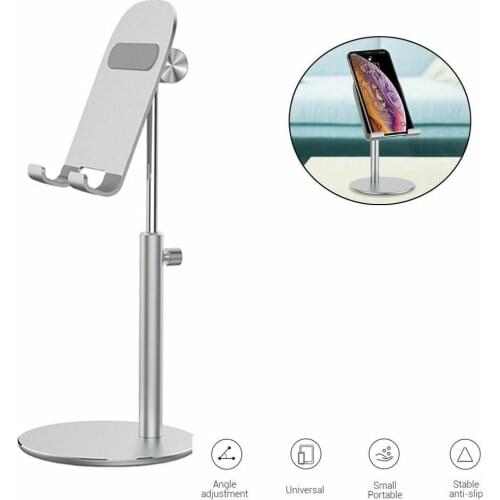 Adjustable Desktop Stand Mobile Phone Holder Folding Tablet Holder Universal for iPhone Huawei Xiaomi LG Phones Tablets