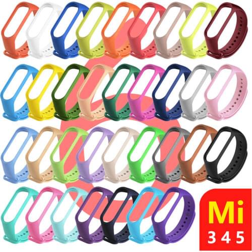 Strap For Mi band 6 5 Correa miband4 miband5 miband3 Replacement Silicone Smart watchband Bracelet Xiaomi mi band 4 3 Strap