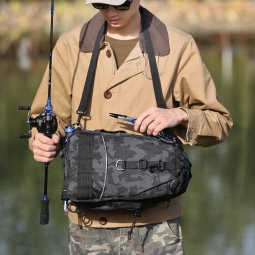 Outdoor Sport fishing bag backpack large capacity chest bag one shoulder bag waist bag fishing gear backpack backpack tackle box