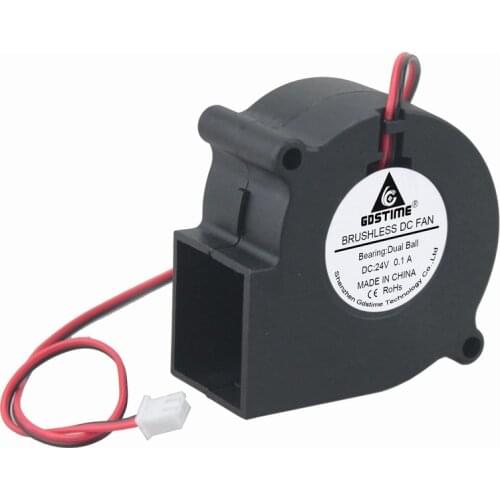 1 Piece Gdstime Two Ball Bearing 6cm 60mm x 28mm 24V DC Exhaust Blower Cooling Fan 60x28mm 6028 cheap centrifugal fan 24V