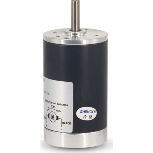 1PCS DC Brush Motor 38 x 65mm Size 5mm Shaft Diameter 7W 12/24V 2000RPM-7000RPM