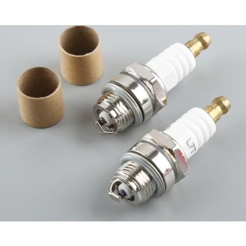 2Pcs/kit 25cc 52cc 62cc Chainsaw Brush Cutter Spark Plug for 2 Stroke Engine MS180 MS250 MS070 Husquarna 365 Trimmer 260 430