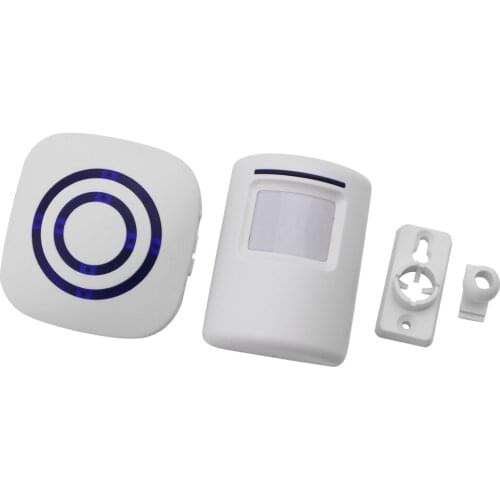 Wireless Infrared Motion Sensor Door Security Bell Alarm Chime EU/US Plug