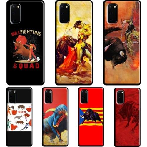 Bullfight Bull Fight Case For Samsung Galaxy S21 Ultra S8 S9 S10 Plus Note 9 10 Note 20 Ultra S20 FE Back Cover