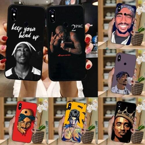 Rapper 2pac Tupac Phone Case For Xiaomi Redmi note 7 8 9 pro 8T 9A 9S Mi Note 10 Lite pro