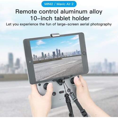 DJI mavic air 2 / mavic Mini 2 remote control aluminum alloy 10 inch flat extension bracket support accessories
