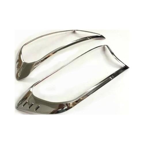 HOT ABS Chrome Car Front Headlight Frame Refitting Cover Sticker For Ford New Everest Endeavour Raider 2015 2016 2017 2018