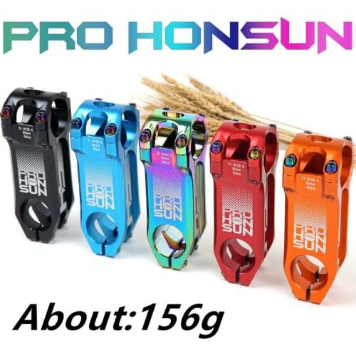Honsun Pro MTB Road Bike T6 Colorful Aluminum Alloy Bicycle Handlebar CNC Rod 0 degree 31 8 X 28.6 X 80mm 5 colors optional