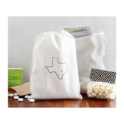Personalized custom State Outline Texas wedding Hangover Kit favor gift Welcome Bags Bachelorette bridal shower Cactus favors