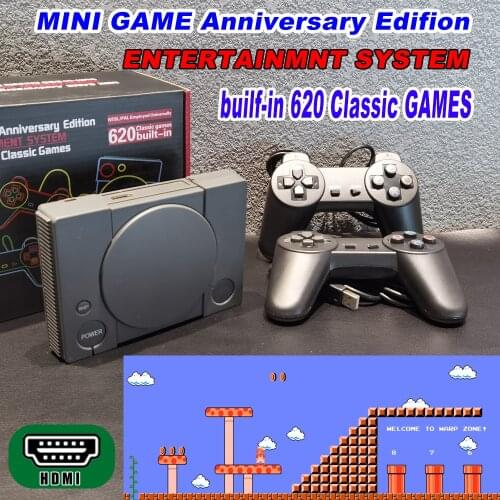 Built-In 620 Games Mini TV Game Console 8-bit for PS ONE Classic Handheld Gaming HDMI-compatible Output Video Game Console Toy