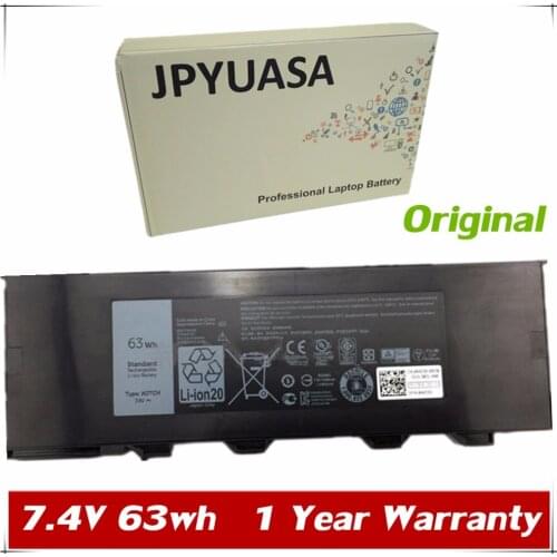 7XINbox 7.4V 63wh Original Laptop Battery NJTCH For Dell Latitude 7204 7404 NJTCH 8G8GJ Tablet 1 year warranty