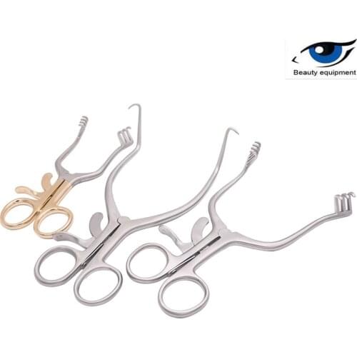 Orthopedic instrument expander mastoid spreader adjustable and automatically fixed multi-hook skin retractor forceps