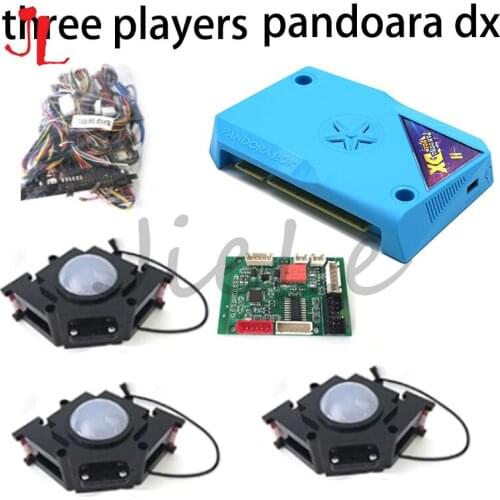 Pandora Box Arcade Game Board 3 plyaers Kit for Horizontal Cocktail Table with 3 USB XL Tracbkball Cables Converter Retro Parts
