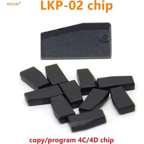 RIOOAK 10PCS LKP-02 LKP02 Pro Glass Transponder Chip for 4C 4D G chip Clone LKP03 LKP-03 to Copy 7936 ID46 via Tango&KD-X2