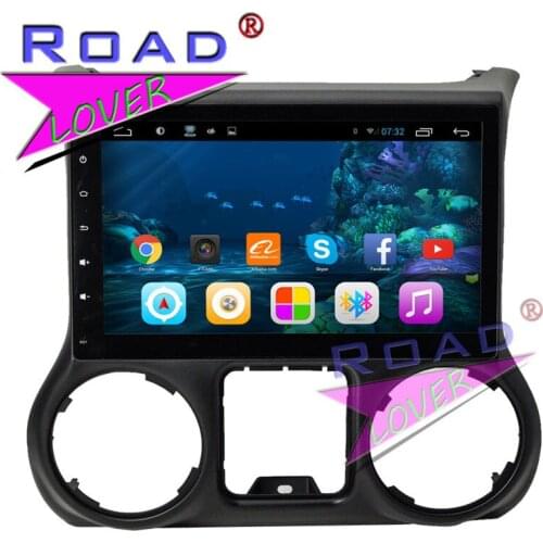 Roadlover 10.2Inch Android 6.0 Car GPS Navigation Auto Player Radio For Jeep Wranger 2014 2015 2016 Stereo Magnitol 2 Din NO DVD