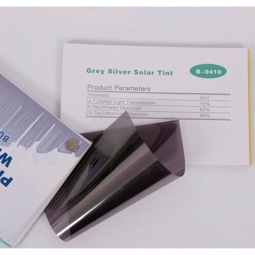 HOHOFILM 1.52x20m Roll Grey&Silver One Way Mirror Window Film Glass Stickers Solar Tint Reflective Film House Film 60''x65.6ft