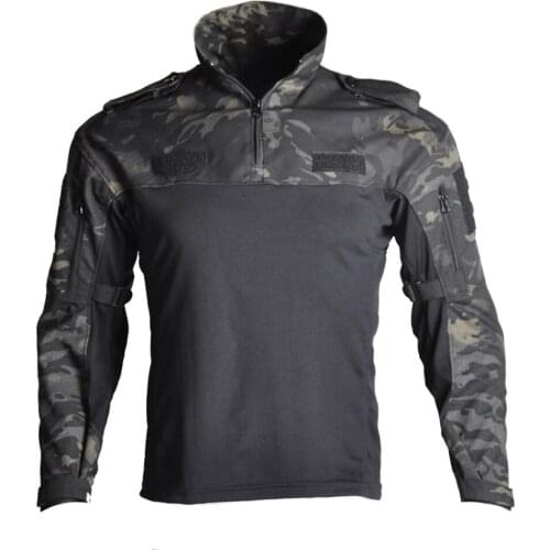 Outdoor Mens Military Uniforms Tactical T-shirt Long Sleeve Soldiers Breathable Quick-drying hiking T-shirt Airsoft Clothing