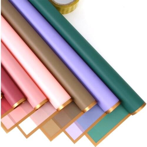 5pcs/set 58*58cm Phnom Penh Matte Paper flower wrapping paper waterproof paper DIY perfect gift wrapping wedding decoration