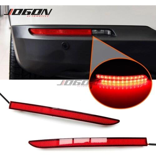 Rear Bumper LED Dynamic Turn Signal Light Reflector Fog Brakinng Light For VW Volkswagen Tiguan MK1 2009-2015 Car Accessories
