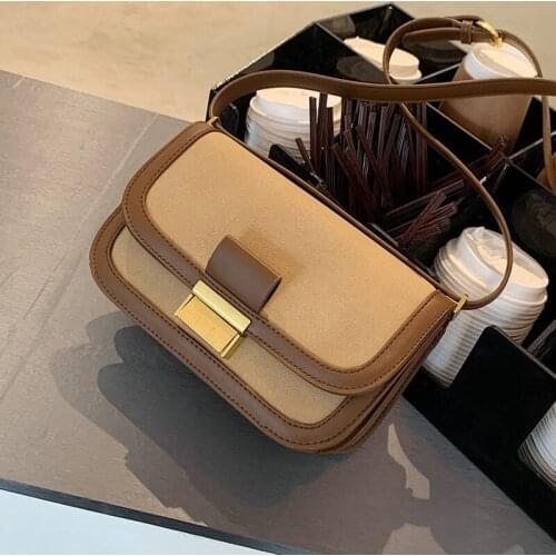 Vintage Square Tote bag 2020 Fashion New High quality Matte PU Leather Womens Designer Handbag Lock Shoulder Messenger Bag