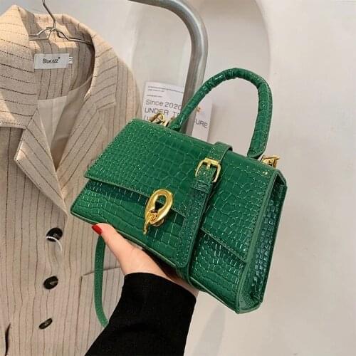 Stone Pattern PU Leather Crossbody Bags For Women 2021 Fashion Small Cross Body Brand Designer Lady Shoulder Bag Luxury Handbags