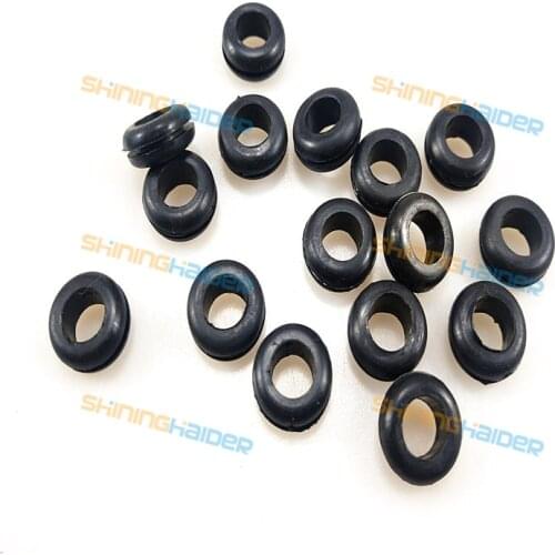 100PCS white and black color high temperature resistance silicone rubber grommets silicone grommets silicone bushing
