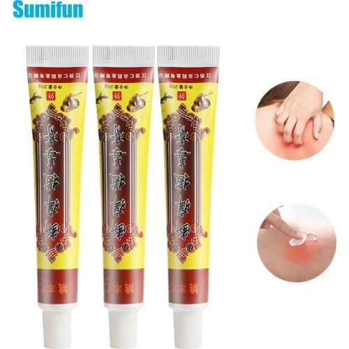 3Pcs Psoriasis Antibacterial Cream Eczema Dermatitis Treatment Ointment Antipruritic Anti Itching Chinese Herbal Medical Plaster