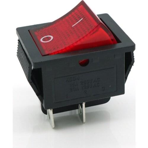 4Pcs 12V 220V switch KCD4 boat-shaped rocker power button 250V on-0ff With light Tumbler boat