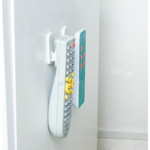 4Pcs/Set Plastic Hooks Sticky Hook Set Air Conditioner TV Remote Control Key Practical Wall Storage Strong Hanger Storage Holder