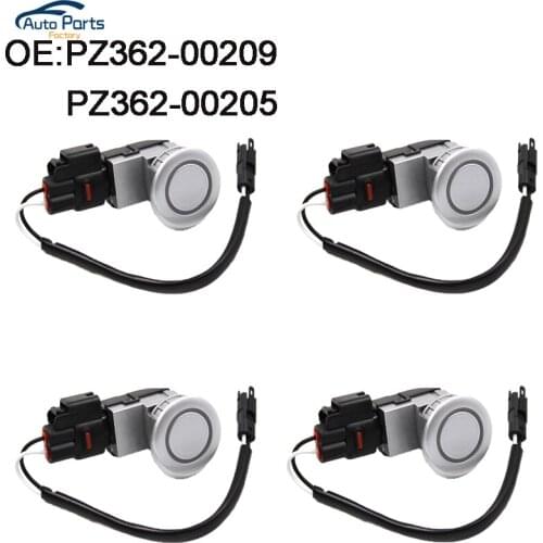 4 PCS Silver Color New PDC Parking Sensor For Toyota 06-11 Camry ACV40 Lexus RX PZ362-00209 PZ362-00205 PZ36200209 PZ36200205