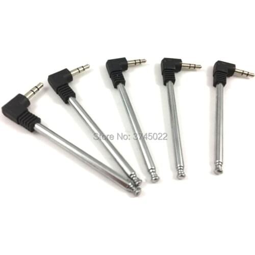 5pcs 3.5mm Male Plug Connector Telescopic Antenna for FM Radio 245mm Length