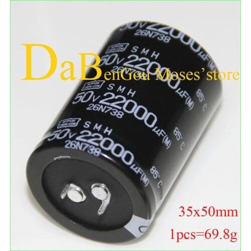 50v 22000uf 100% Original new NCC Electrolytic Capacitor Radial Capacitance 35x50mm (2pcs)