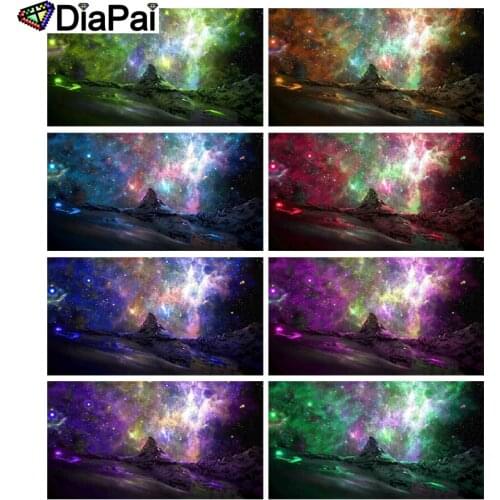 DIAPAI 5D DIY Diamond Painting 100% Full Square/Round Drill "Colored stars" 3D Embroidery Cross Stitch Home Decor