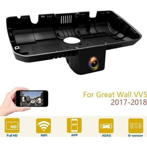 Car DVR Wifi Video Recorder Dash Cam Camera High Quality Night Vision Full Hd For Great Wall VV5 2017-2018