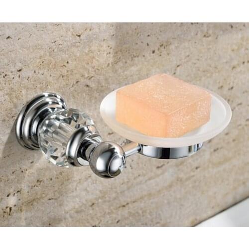 Crystal & Brass & Glass chrome Soap Dishes / Soap Holder/Soap Case GY006