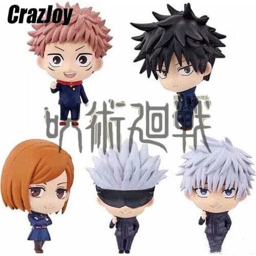 5/6Pcs Anime Action Figure Jujutsu Kaisen Gojo Satoru Kugisaki Figurines Q Version Pvc Figure Modle Toys Kids Birthday Giftss