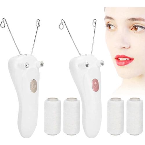 Face Cotton Thread Epilator USB Charging Electric Cotton Thread Epilator Facial Body Hair Removal Machine Device Wax Strips