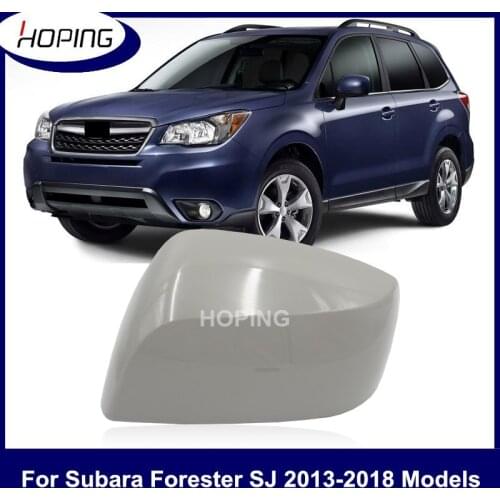 Hoping Auto Exterior Side Mirror Cap Cover For Subaru For Forester SJ 2013 2014 2015 2016 2017 2018 Without Lamp Type Unpainted