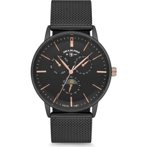 New 2021 Mens Black Round Wristwatch automatic mechanical watch simple business men women steel band waterproof mechanical watc